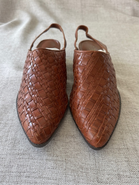 Leather Collective Shoes - Vintage Woven Leather Slingback Mules | The Leather Collection | Made in Brazil